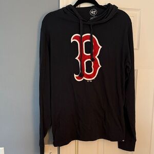 '47 BrandHoodie with Red and White Boston Red Sox Logo